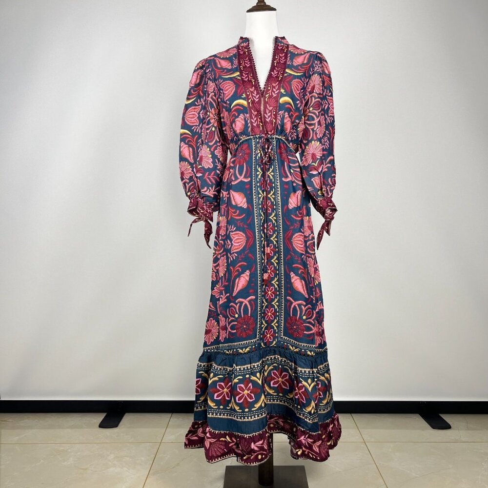 FARM Rio Multicolor Floral Maxi Dress